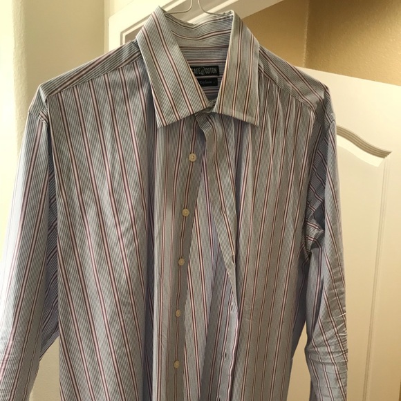 Cafe cotton exclusive button up t shirt - Picture 1 of 3